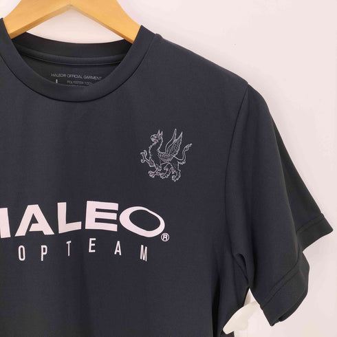HALEO ハレオ ロゴ プリント メッシュ 半袖 Tシャツ メンズ L