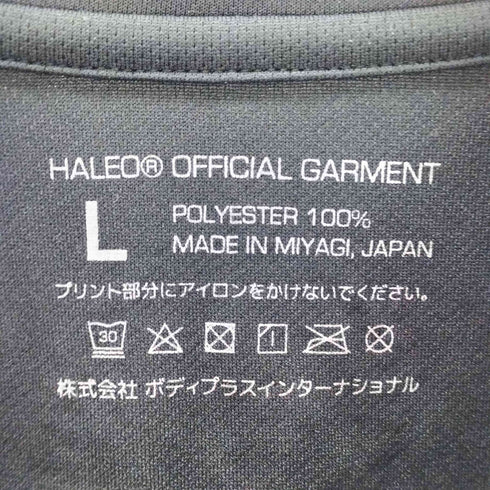 HALEO ハレオ ロゴ プリント メッシュ 半袖 Tシャツ メンズ L