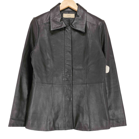モトマチゼラール MOTOMACHI Zelal lamb Leather ラムレザー 羊革 比翼 レザー ハーフコート レディース 9AR