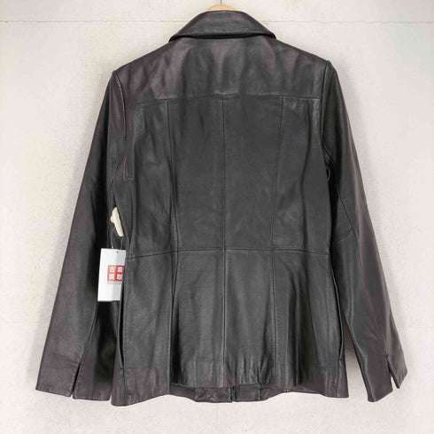 モトマチゼラール MOTOMACHI Zelal lamb Leather ラムレザー 羊革 比翼 レザー ハーフコート レディース 9AR
