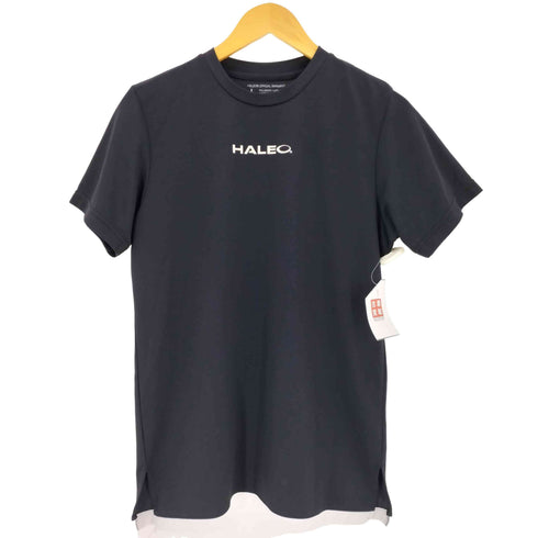 HALEO ハレオ スモール ロゴ プリント メッシュ 半袖 Tシャツ メンズ L