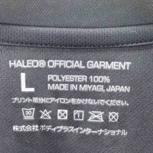 HALEO ハレオ スモール ロゴ プリント メッシュ 半袖 Tシャツ メンズ L