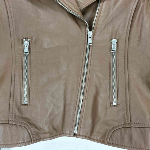 ソフィラ sophila lamb leather ラムレザー 羊革 ダブル ライダース ジャケット レディース F