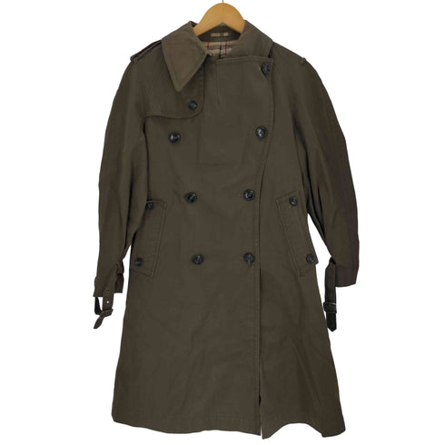GQ men's wear 裏地チェック トレンチコート レディース JPN:M