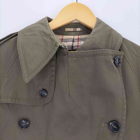 GQ men's wear 裏地チェック トレンチコート レディース JPN:M
