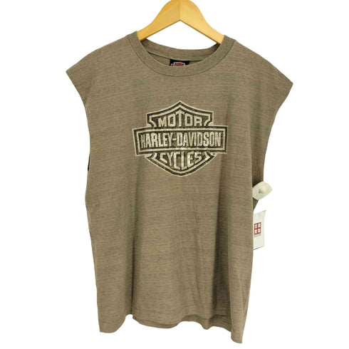 ハーレーダビッドソン HARLEY-DAVIDSON USA製 ロゴプリント タンクトップ メンズ import:M