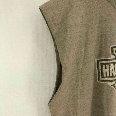 ハーレーダビッドソン HARLEY-DAVIDSON USA製 ロゴプリント タンクトップ メンズ import:M