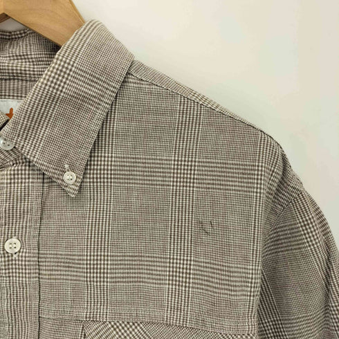 ヘッドポータープラス HEAD PORTER PLUS フラップポケット グレンチェックシャツ メンズ JPN:L