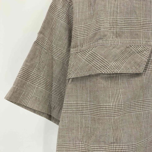ヘッドポータープラス HEAD PORTER PLUS フラップポケット グレンチェックシャツ メンズ JPN:L