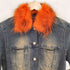 Zoo jean ズージーンズ ファー デニム トラッカー ジャケット Y2K レディース 40