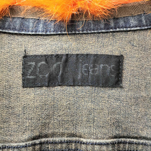 Zoo jean ズージーンズ ファー デニム トラッカー ジャケット Y2K レディース 40