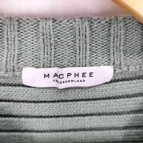 マカフィー MACPHEE ハイブリッドコットン ビルドネックプルオーバー レディース JPN:S