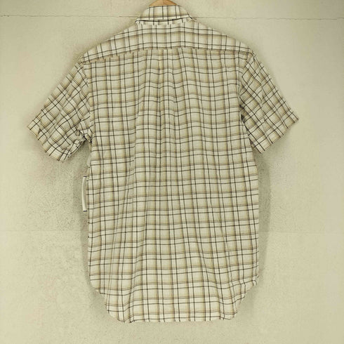 カンサイヤマモト KANSAI YAMAMOTO HOMME リネン混 チェック 半袖 シャツ メンズ M
