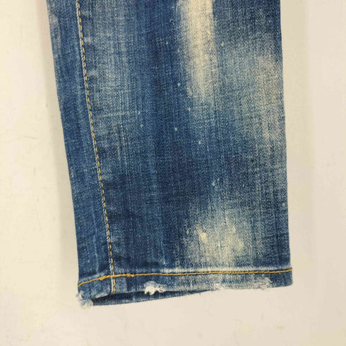 ディースクエアード DSQUARED2 SKATER JEAN ダメージ加工 ペイント スキニー デニムパンツ メンズ JPN:46