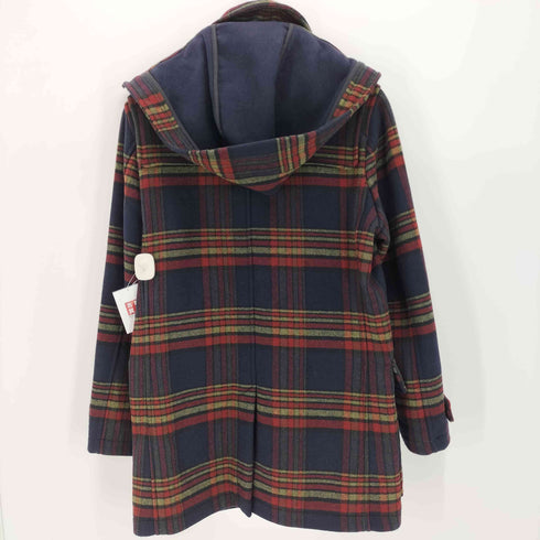 トミーヒルフィガー TOMMY HILFIGER チェック柄 ウール ウッドトグル ダッフル コート メンズ import:XL