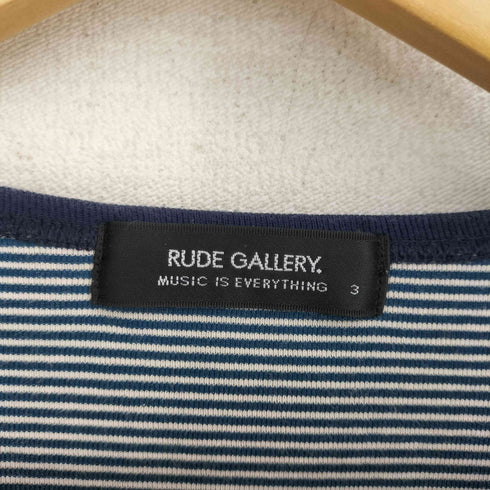 ルードギャラリー RUDE GALLERY Vネックボーダーカットソー メンズ JPN:3