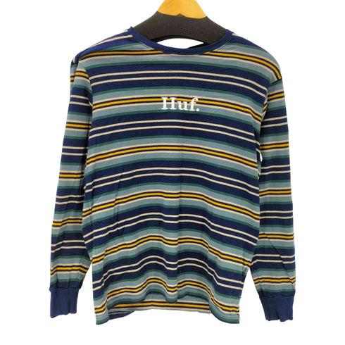 ハフ HUF ロゴ 刺繍 L/S カットソー ロンT Tシャツ メンズ import:S