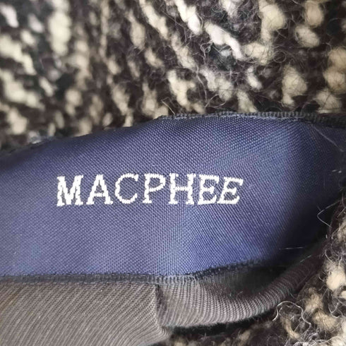 マカフィー MACPHEE ウール ヘリンボーン フード コート レディース JPN:38