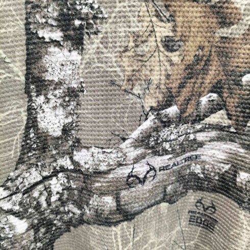 ハフ HUF ロゴ 刺繍 リアルツリー ワッフル サーマル L/S カットソー ロンT ロング Tシャツ メンズ import:L