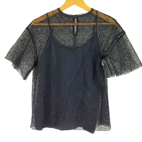 ルシェルブルー LE CIEL BLEU LE CIEL BLEU Mesh Lace Big TOPS メッシュレースビッグトップス レディース JPN:36
