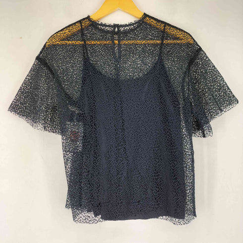 ルシェルブルー LE CIEL BLEU LE CIEL BLEU Mesh Lace Big TOPS メッシュレースビッグトップス レディース JPN:36