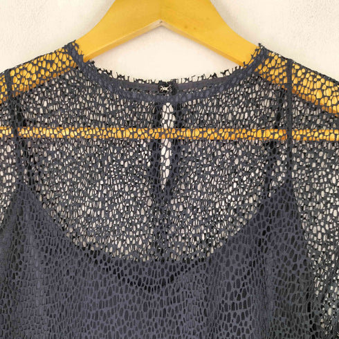 ルシェルブルー LE CIEL BLEU LE CIEL BLEU Mesh Lace Big TOPS メッシュレースビッグトップス レディース JPN:36