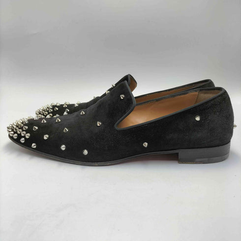 クリスチャンルブタン CHRISTIAN LOUBOUTIN イタリア製 スエード スタッズ レザー スリッポン メンズ EUR:41