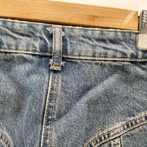 ザラ ZARA センター プレス デニム パンツ ヴィンテージ メイク カラー ミディアム ウォッシュ ハイライズ レディース EUR:34