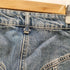 ザラ ZARA センター プレス デニム パンツ ヴィンテージ メイク カラー ミディアム ウォッシュ ハイライズ レディース EUR:34