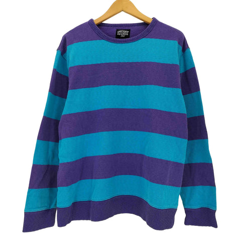 ステューシー Stussy 00s OLD 裏起毛 リブボーダースウェット メンズ JPN:L