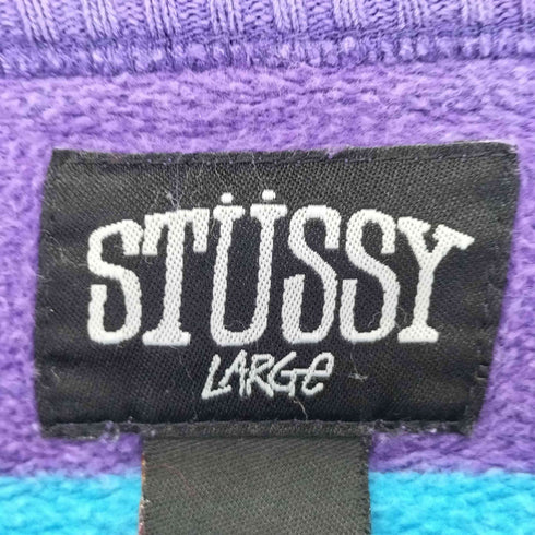 ステューシー Stussy 00s OLD 裏起毛 リブボーダースウェット メンズ JPN:L