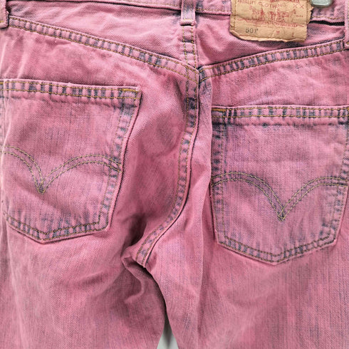 リーバイス Levis 00s 501 ボタン裏 647 後染め デニム パンツ カラー ジーンズ 28x32 レディース 28x32