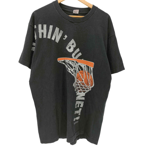 フルーツオブザルーム FRUIT OF THE LOOM 90S USA製 バスケットボール 両面 プリント Tシャツ 裾 袖 シングル コピーライト1993 メンズ import:XL