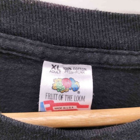 フルーツオブザルーム FRUIT OF THE LOOM 90S USA製 バスケットボール 両面 プリント Tシャツ 裾 袖 シングル コピーライト1993 メンズ import:XL
