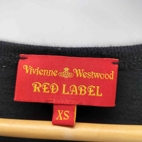 ヴィヴィアンウエストウッドレッドレーベル Vivienne Westwood RED LABEL イタリア製 センター オーブ 刺繍 半袖 Tシャツ S/S カットソー レディース import:XS