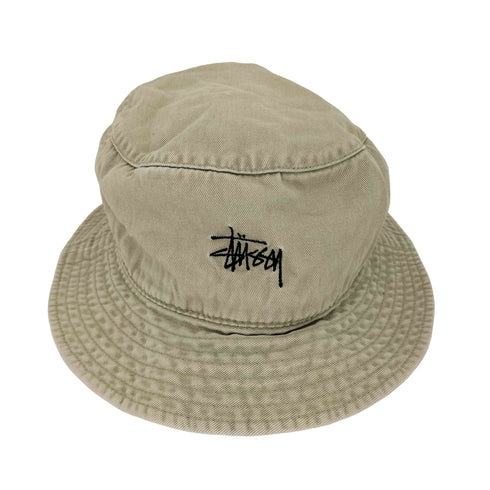 ステューシー Stussy 00s 台湾製 HEAD GEAR コットンツイード バケットハット メンズ L