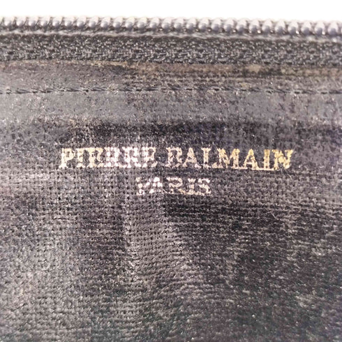 ピエールバルマン Pierre Balmain ロゴ刻印 ラウンドジップ コインケース メンズ