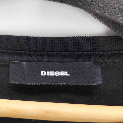 ディーゼル DIESEL フロッキー ロゴ Tシャツ S/S カットソー レディース import:S
