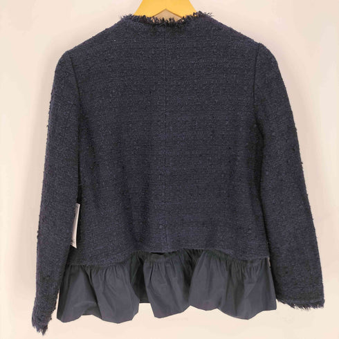 ノーリーズ NOLLEY’S 24SS BISHU JAPAN コットンフラッグツイードクルーネックジャケット レディース JPN:38