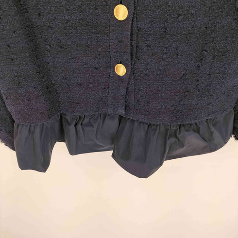 ノーリーズ NOLLEY’S 24SS BISHU JAPAN コットンフラッグツイードクルーネックジャケット レディース JPN:38