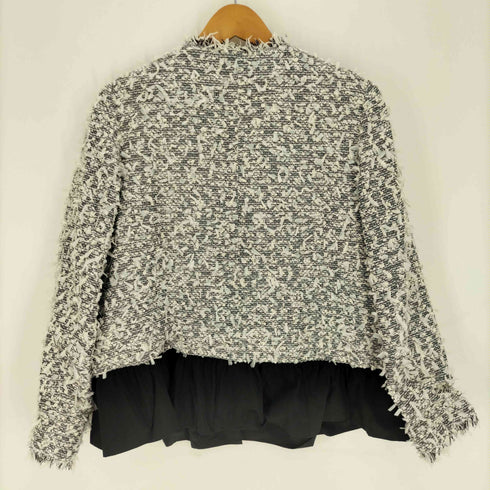 ノーリーズ NOLLEY’S 24SS BISHU JAPAN コットンフラッグツイードクルーネックジャケット レディース JPN:38