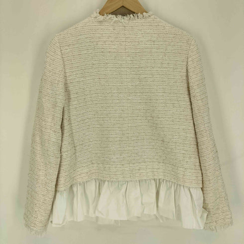 ノーリーズ NOLLEY’S 24SS BISHU JAPAN コットンフラッグツイードクルーネックジャケット レディース JPN:38