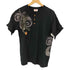 ハナタビガクダン 花旅楽団 JAPANESE PATTERN 龍 和柄 ヘンリーネックTシャツ 袖サテン メンズ JPN:L