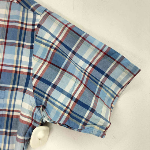 ブルックスブラザーズ BROOKS BROTHERS マドラスチェック ショートスリーブ ボタンダウンシャツ メンズ JPN:M
