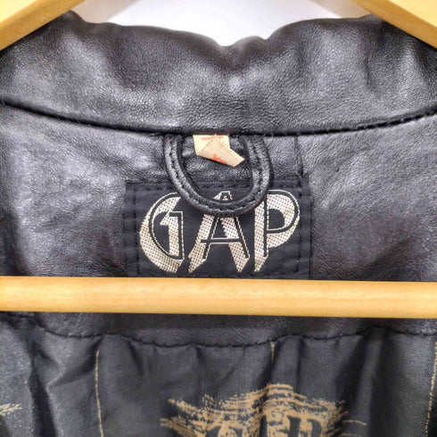 ギャップ Gap 90s 英国製 MAYWEAR社 レザー チェスターコート メンズ import:XS