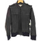 キャサリンハムネットロンドン KATHARINE HAMNETT LONDON シープスキン Dリング 2WAY エポレット リブ付 ダブルジップ レザージャケット メンズ import:M