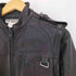 キャサリンハムネットロンドン KATHARINE HAMNETT LONDON シープスキン Dリング 2WAY エポレット リブ付 ダブルジップ レザージャケット メンズ import:M