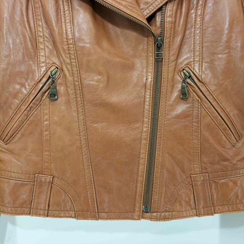 ROYAL FURS 本革 レザー ライダースジャケット レディース