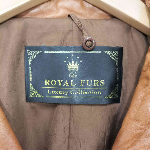 ROYAL FURS 本革 レザー ライダースジャケット レディース