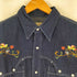 WEST POINT ヨークデザイン 刺繍デニムウエスタンシャツ メンズ JPN:L
